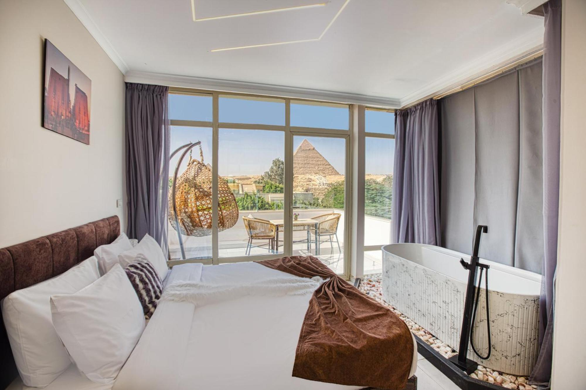 Tree Lounge Pyramids View Inn , Sphinx Giza Kafrat al Jabal Екстер'єр фото